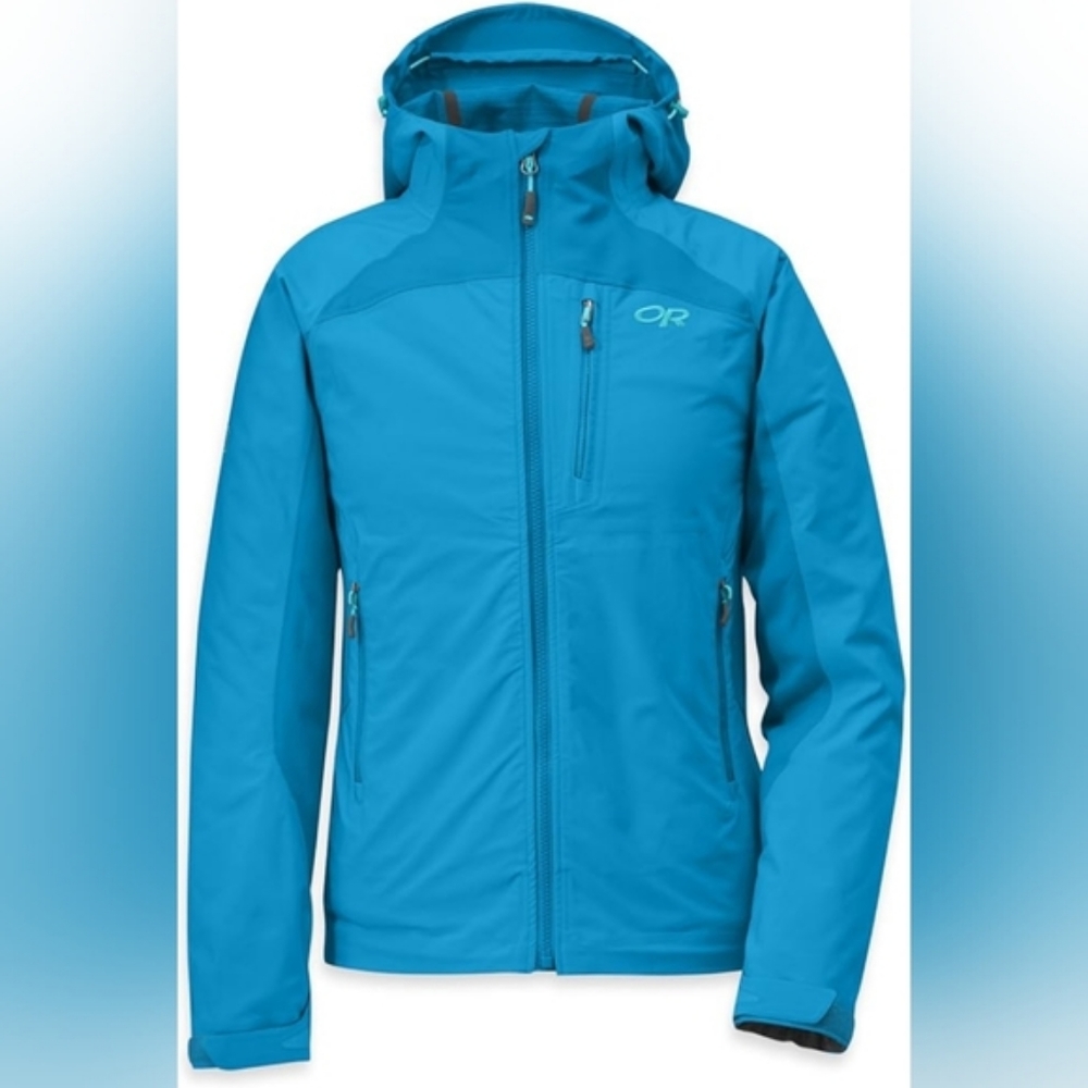 NEW tags Outdoor Research Enchainment Jacket in color Hydro
